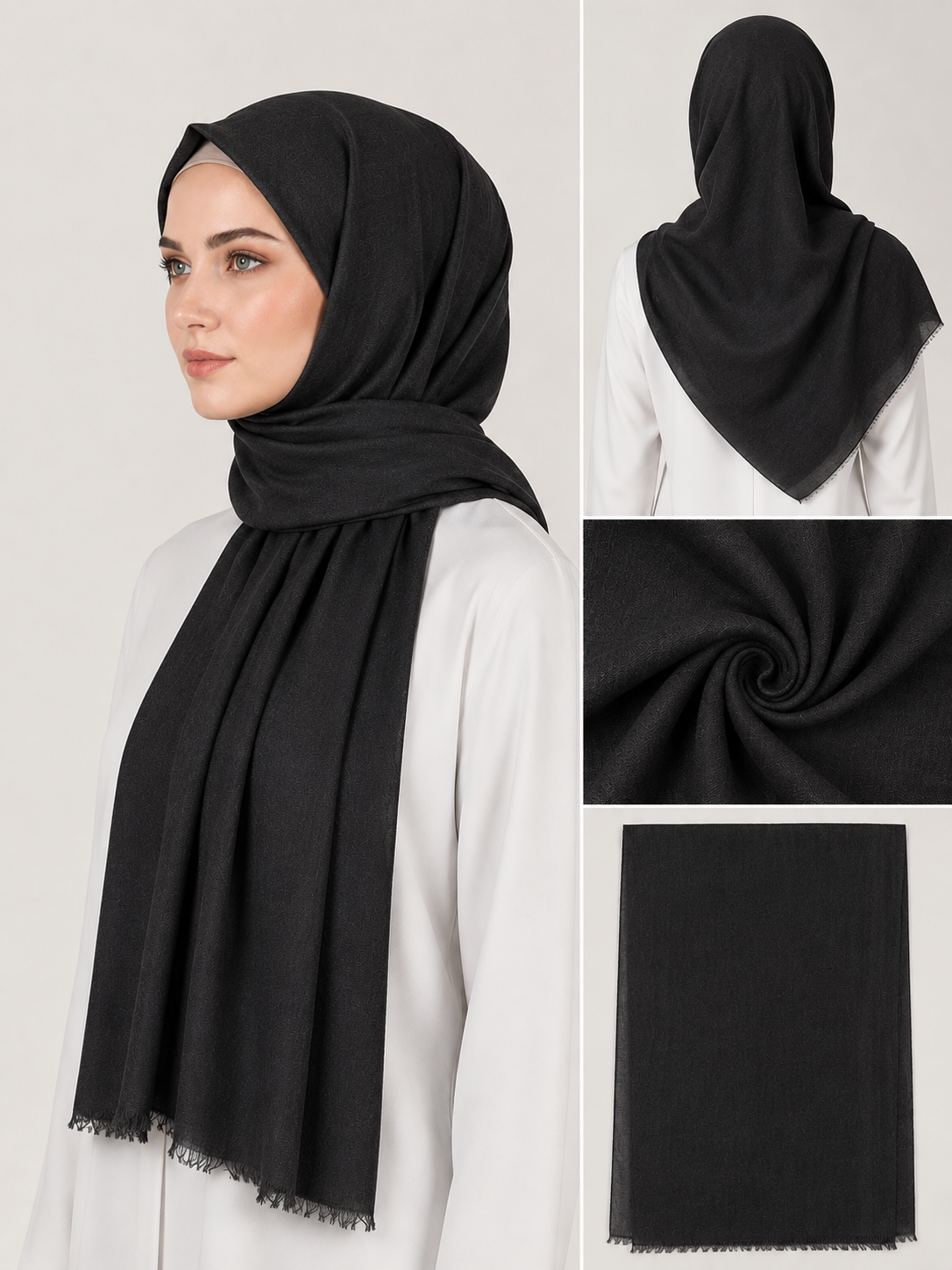 Premium Satin Hijab – Luxury Elegant Scarf | ROMAL 9015