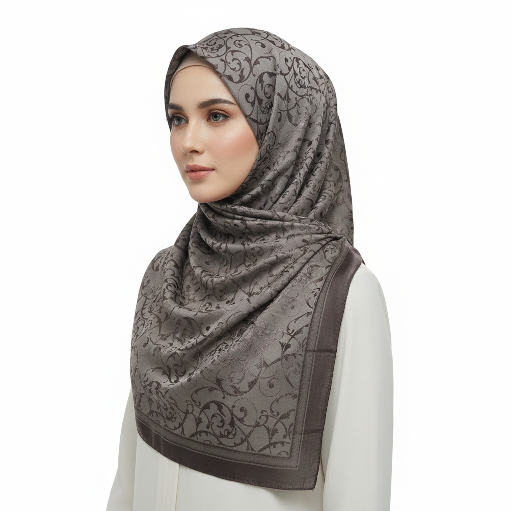 Premium Satin Hijab – Luxury Elegant Scarf |  9033-A2