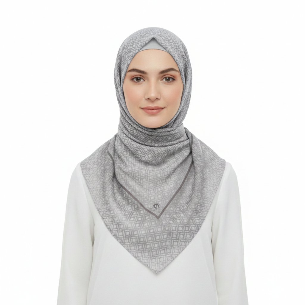 NURİPEK 9097T-D2 Floral Pattern Headscarf
