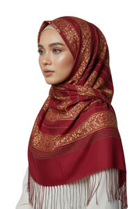 Madame Polo Premium Silk Hijab for Women – Luxury Patterned Silk Scarf Collection