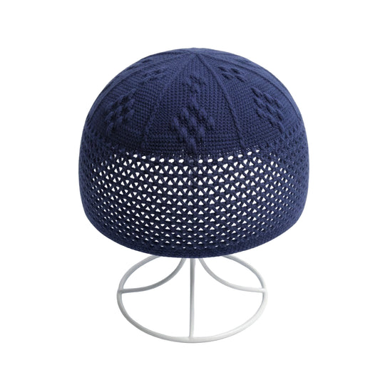 ZAWA HALIL Knitted Prayer Cap (Takke) – Breathable & Lightweight | SKU 1080