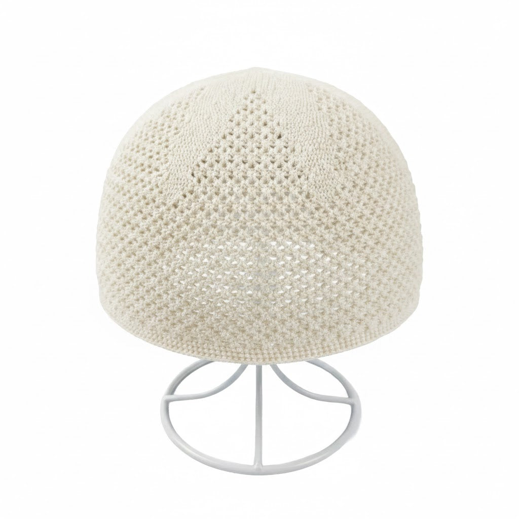 ZAWA RAHA Knitted Prayer Cap (Takke) – Breathable & Lightweight | SKU 1080
