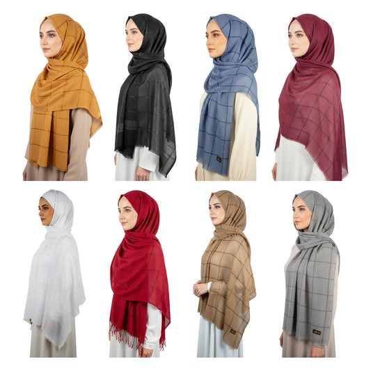 Premium Satin Hijab – Luxury Elegant Scarf | BİREL 9043-3