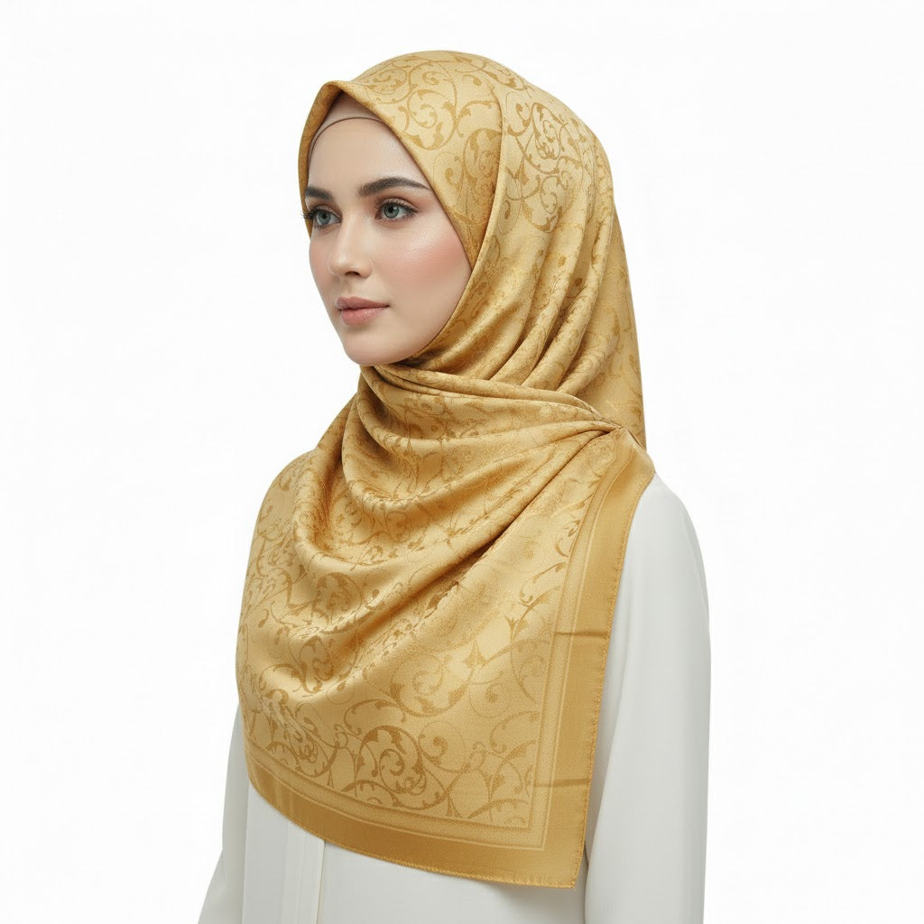 Premium Satin Hijab – Luxury Elegant Scarf |  9033-A2