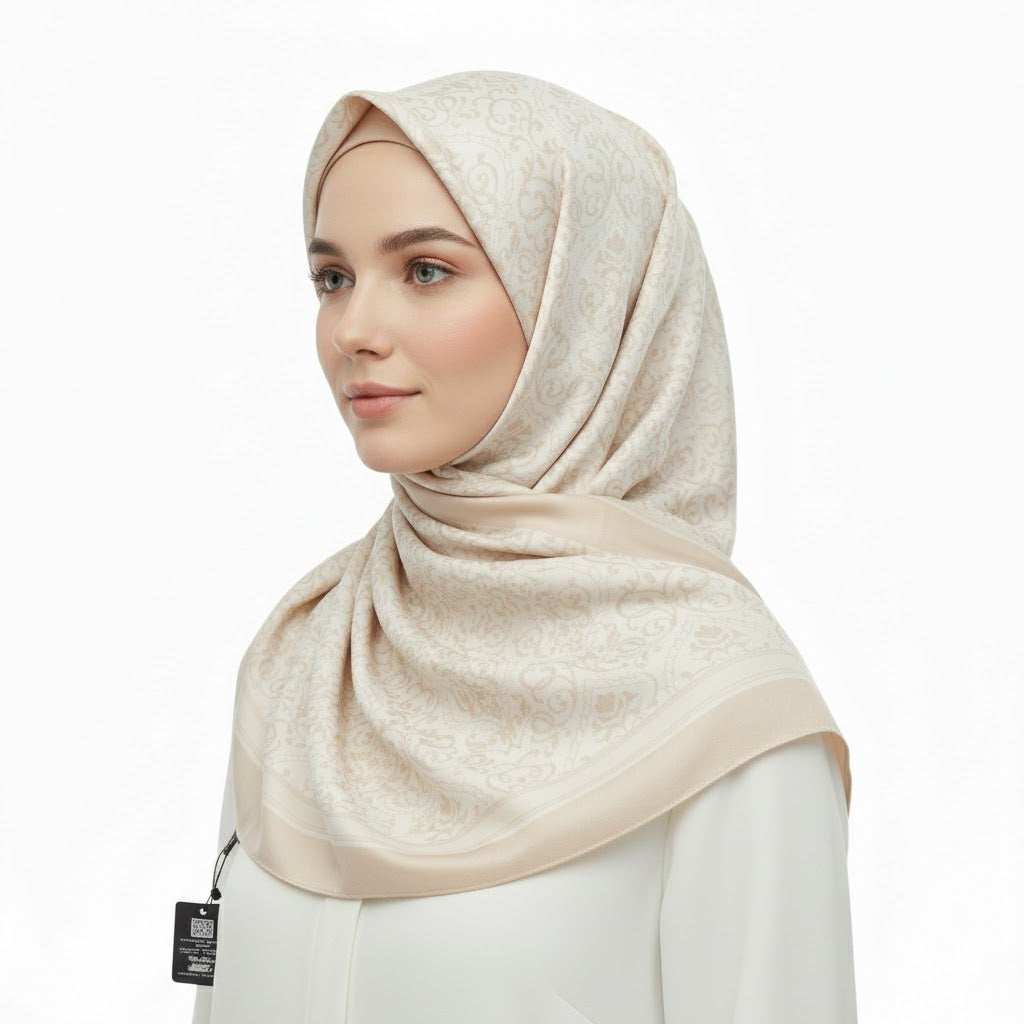 Premium Satin Hijab – Luxury Elegant Scarf |  9033-A3
