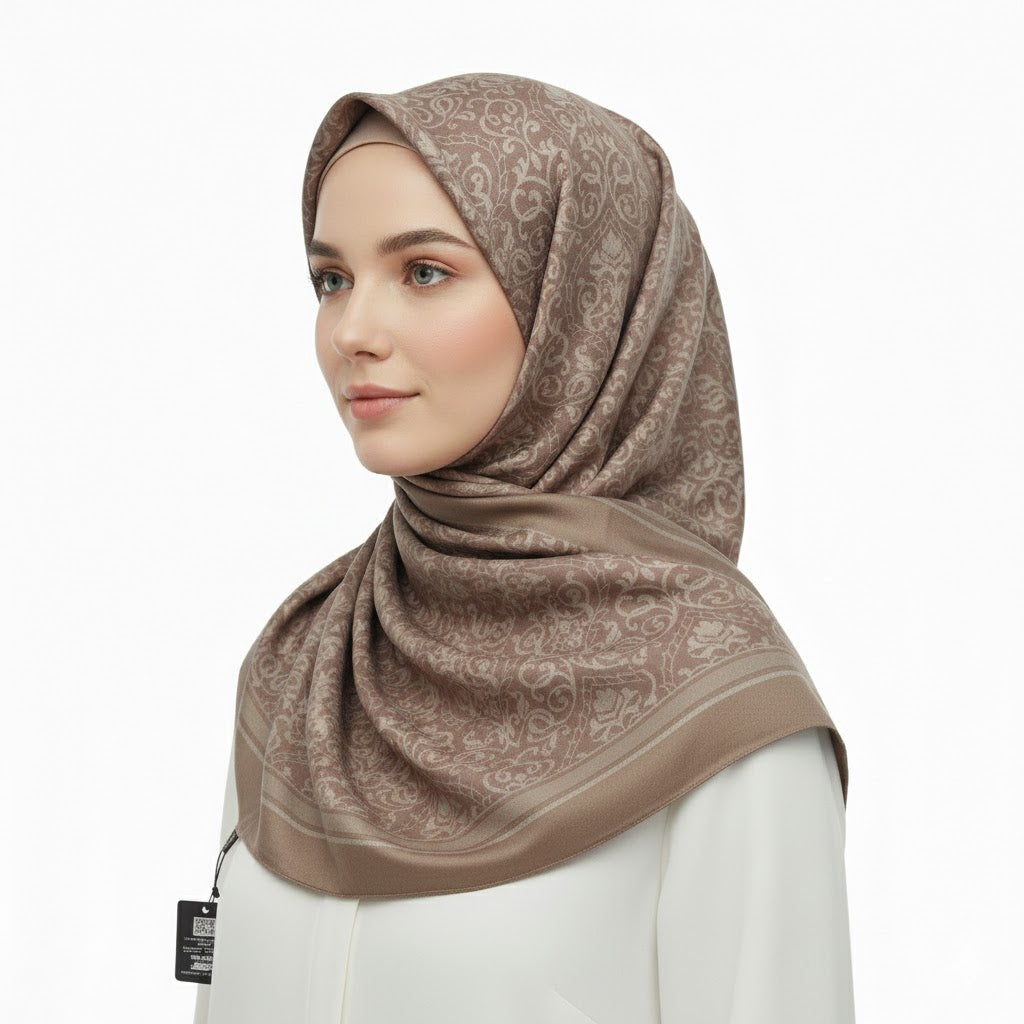 Premium Satin Hijab – Luxury Elegant Scarf |  9033-A3
