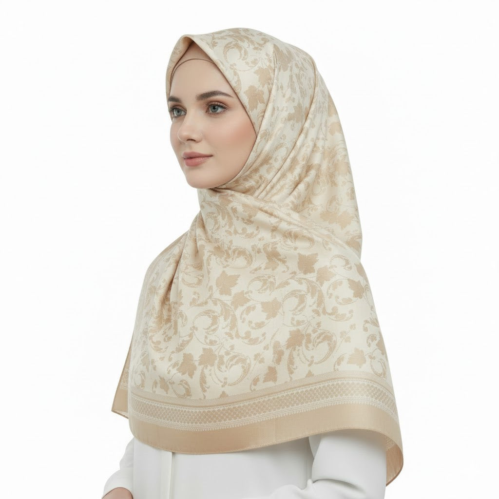 Premium Satin Hijab – Luxury Elegant Scarf |  9033-A4
