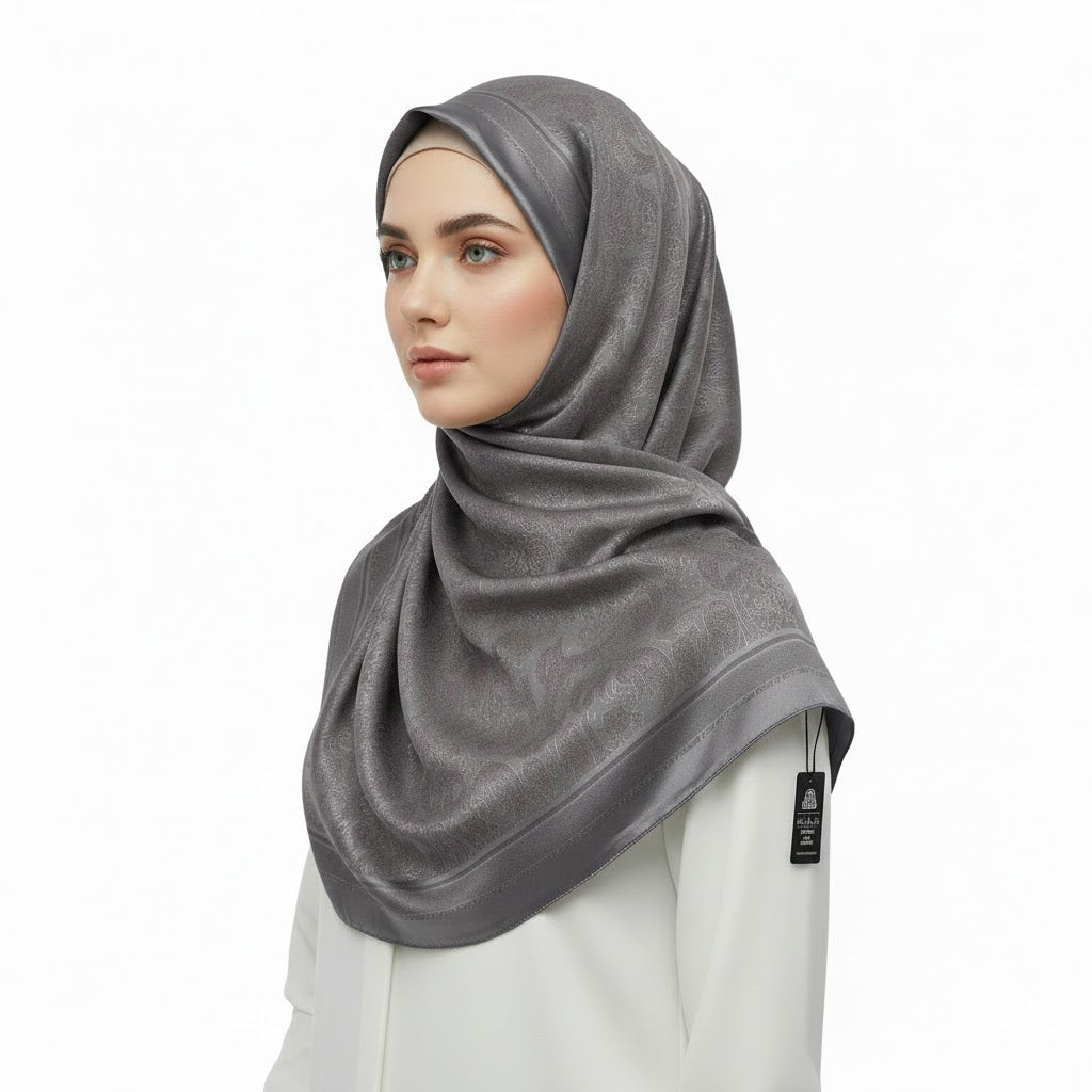 Premium Satin Hijab – Luxury Elegant Scarf |  9033-A5