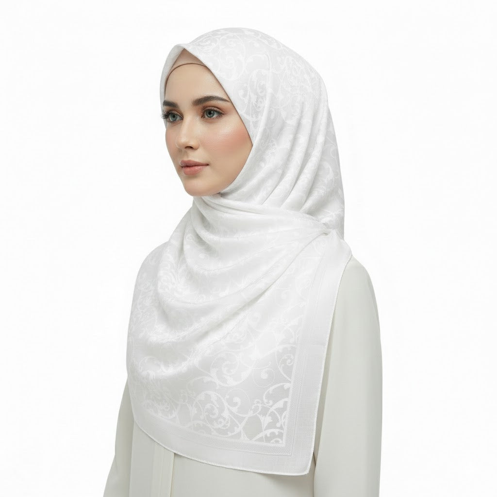 Premium Satin Hijab – Luxury Elegant Scarf |  9033-A2