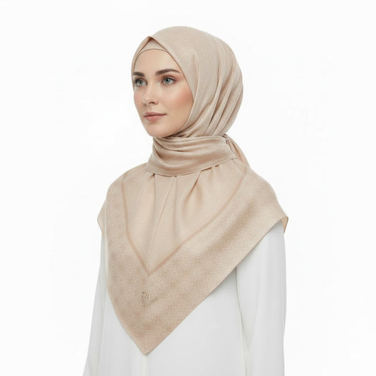 NURİPEK 9097T-D4 Floral Pattern Headscarf