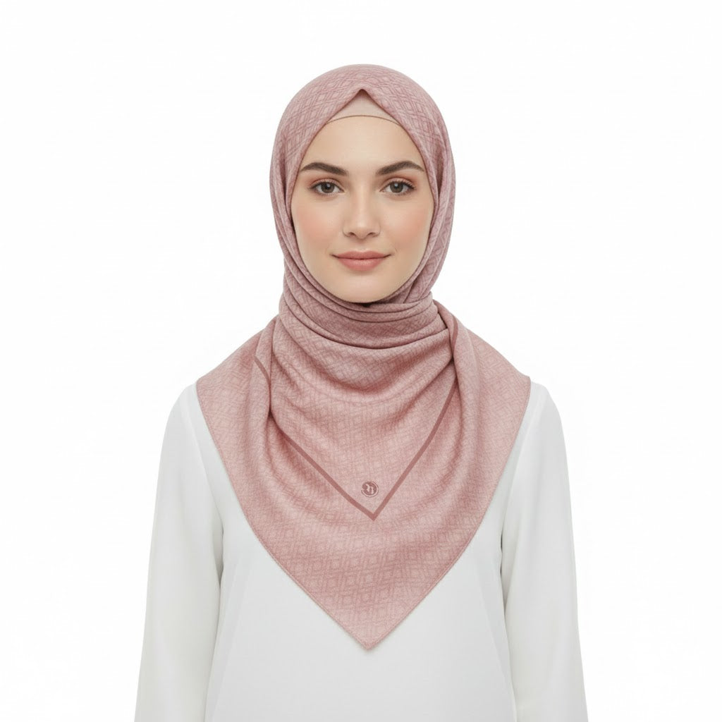 NURİPEK 9097T-D2 Floral Pattern Headscarf