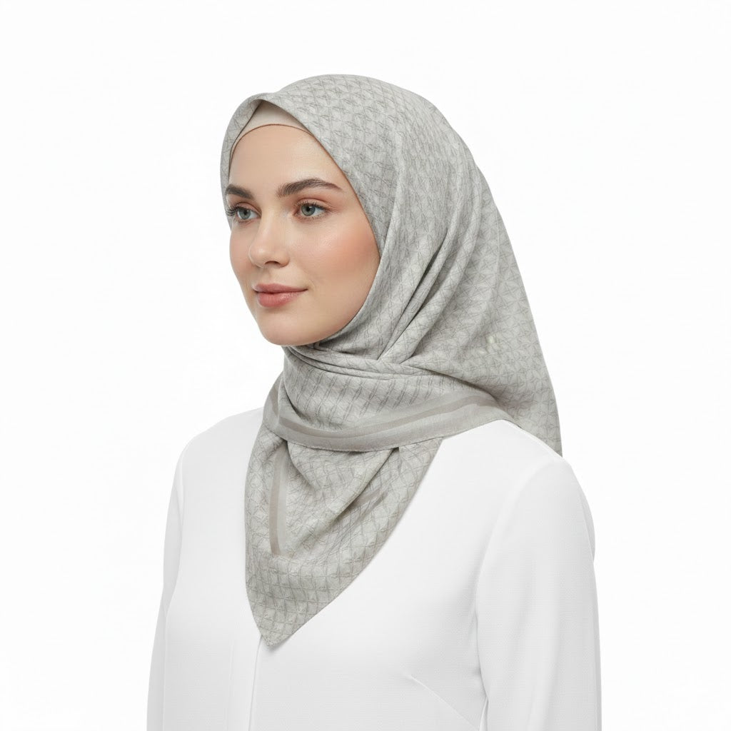 NURİPEK 9097T-D5 Floral Pattern Headscarf