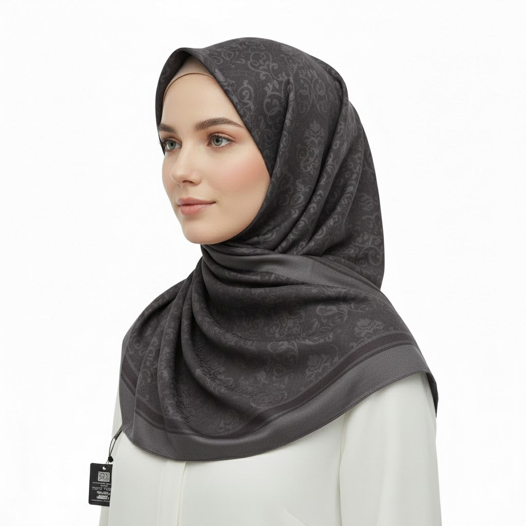 Premium Satin Hijab – Luxury Elegant Scarf |  9033-A3