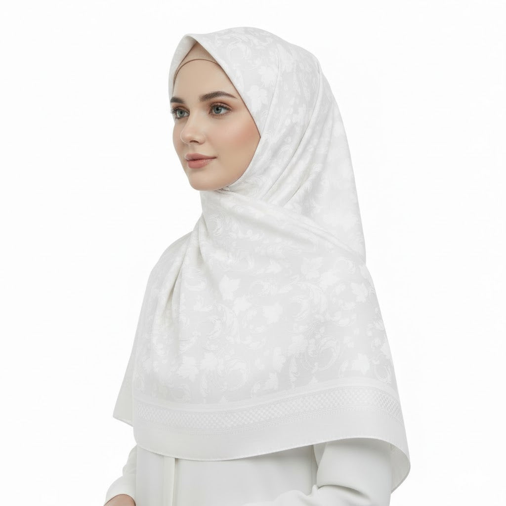 Premium Satin Hijab – Luxury Elegant Scarf |  9033-A4