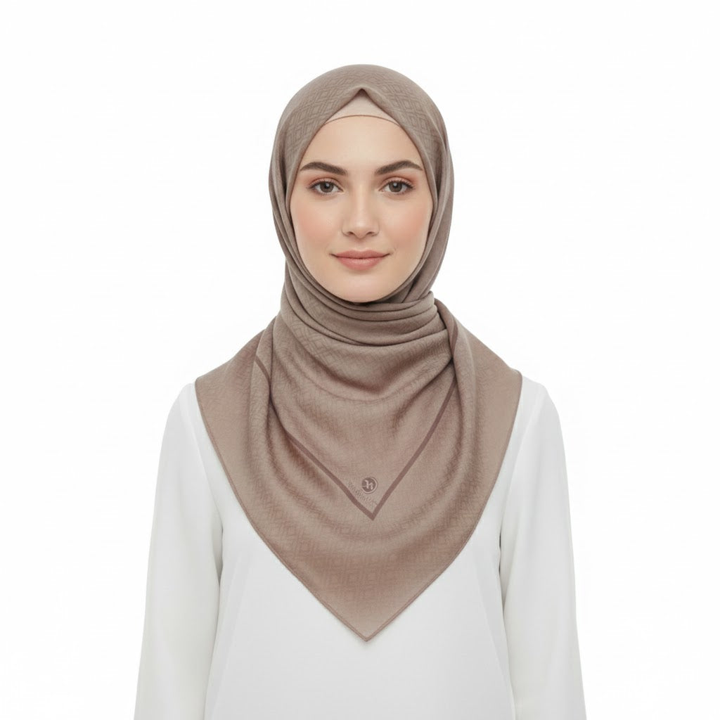 NURİPEK 9097T-D2 Floral Pattern Headscarf