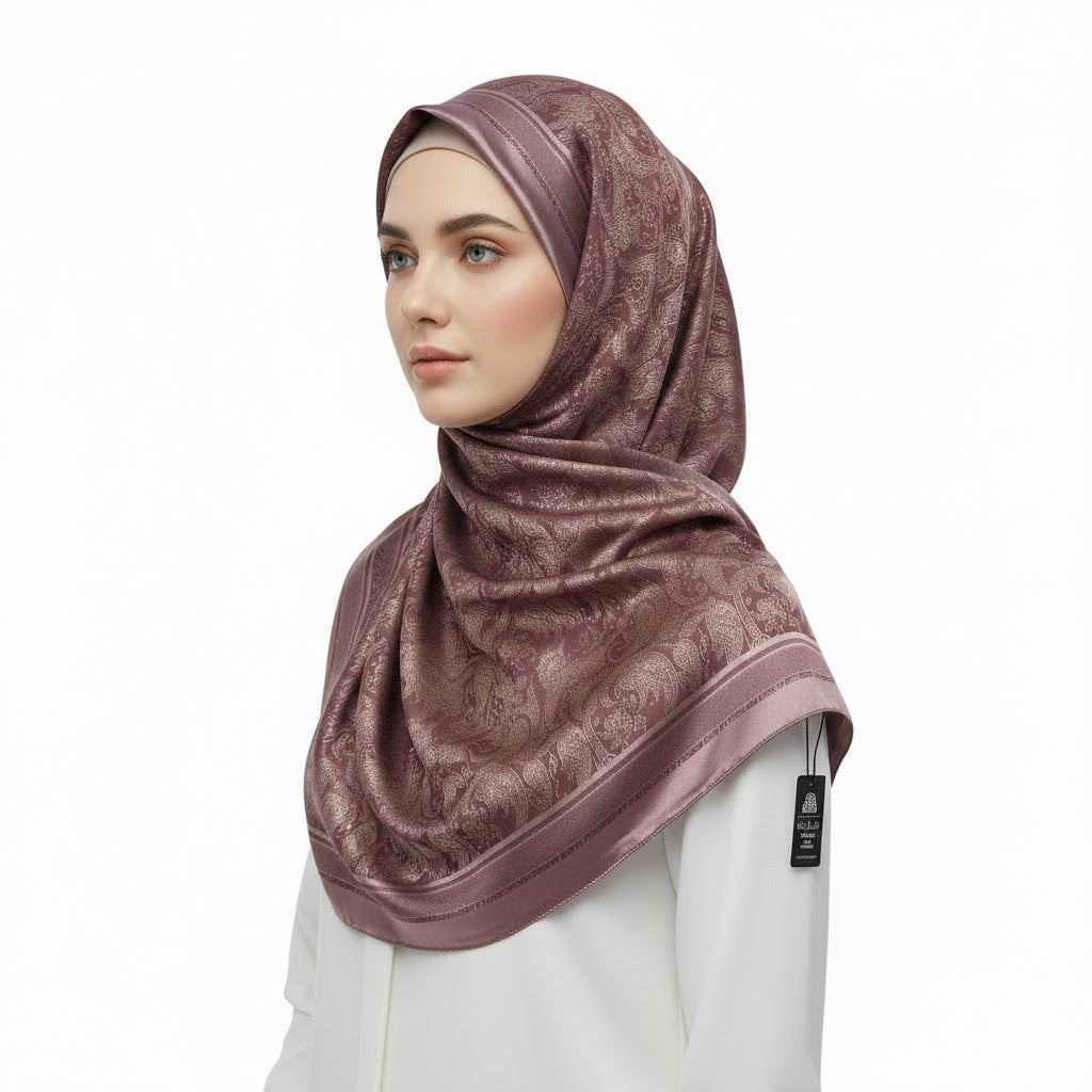 Premium Satin Hijab – Luxury Elegant Scarf |  9033-A5