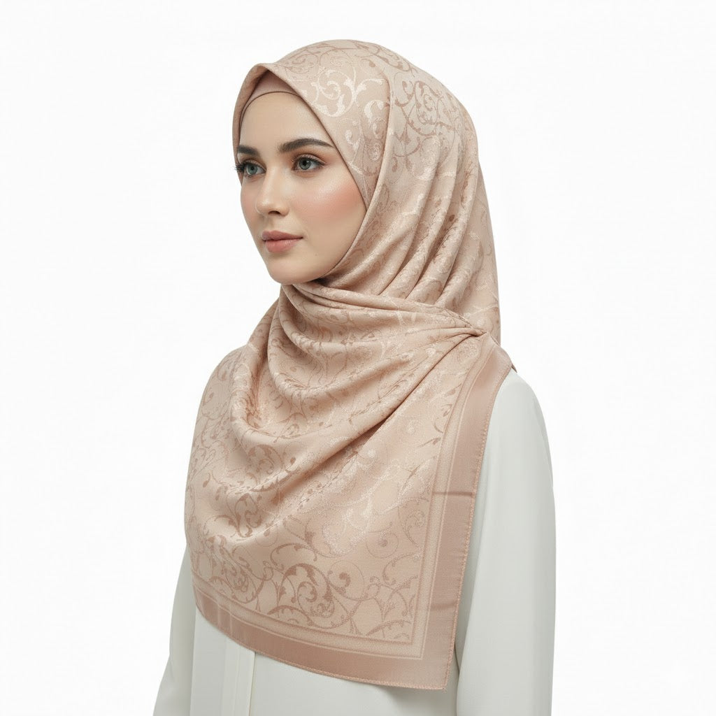 Premium Satin Hijab – Luxury Elegant Scarf |  9033-A2