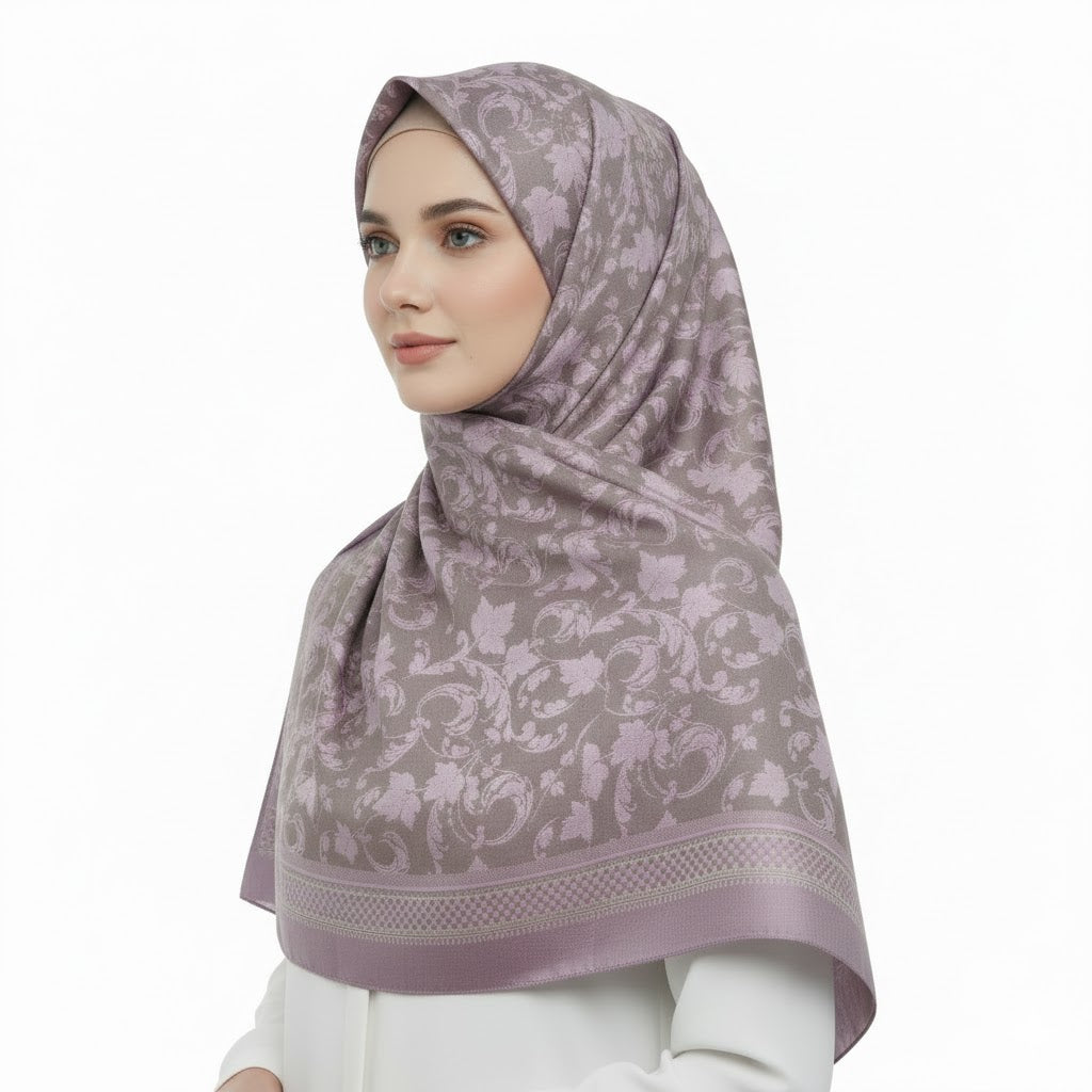 Premium Satin Hijab – Luxury Elegant Scarf |  9033-A4