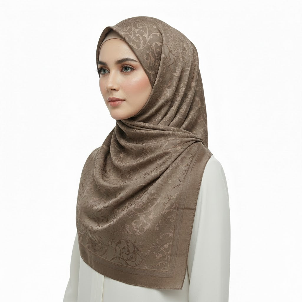 Premium Satin Hijab – Luxury Elegant Scarf |  9033-A2