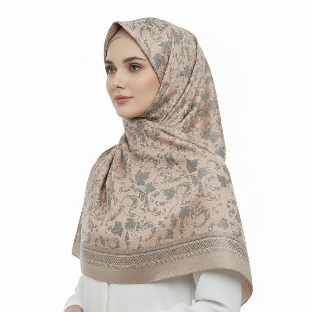 Premium Satin Hijab – Luxury Elegant Scarf |  9033-A4