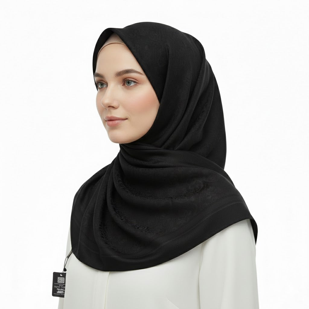 Premium Satin Hijab – Luxury Elegant Scarf |  9033-A3