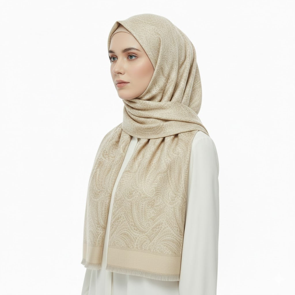 Premium Satin Hijab – Luxury Elegant Scarf |  9021-A-D5