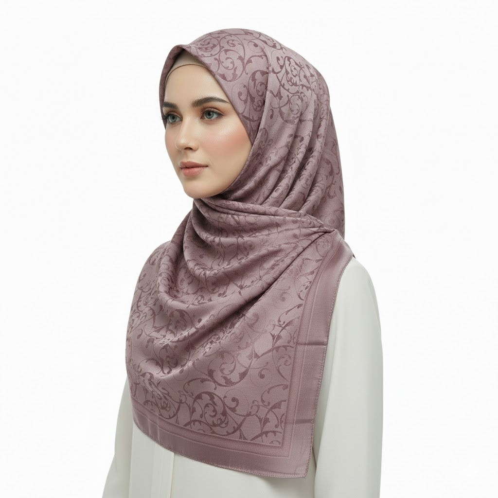 Premium Satin Hijab – Luxury Elegant Scarf |  9033-A2