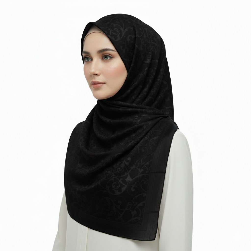 Premium Satin Hijab – Luxury Elegant Scarf |  9033-A2